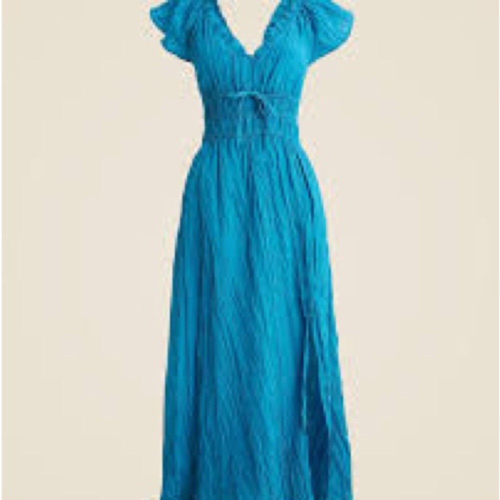 J. Crew Palermo dress in viscose-blend crinkle - Picture 5 of 10